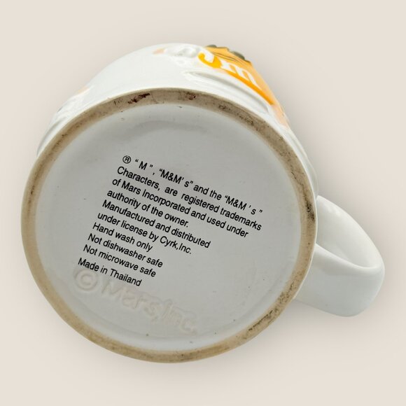M&Ms 3D Embossed Ceramic Mug Featuring Red Yellow & Blue Characters - Picture 6 of 6
